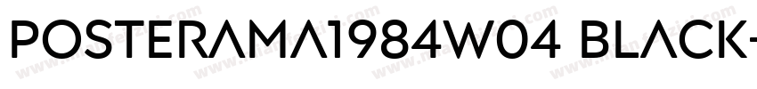 posterama1984w04 black字体转换